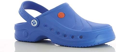 Safety Jogger Clogs for Women - Lightweight Safety Shoe for Men, Ideal for Hospital, Kitchen or Garden, Slip Resistant and Shock Absorbing Theatre Shoe, UK 4/5 EU 37/38, Sonic Electric Blue