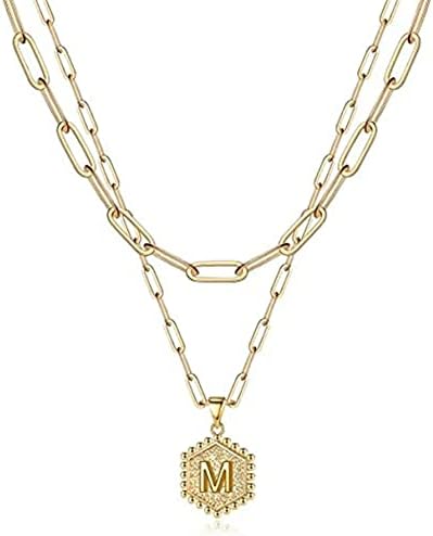 DELFINO Gold Dainty Layered Initial 