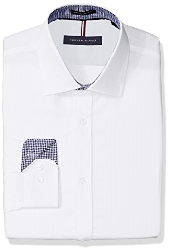 Tommy Hilfiger Mens Non Iron Slim Fit Herringbone Solid Dress | Desertcart  Tajikistan