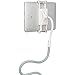 Clamp Mount Leather Tablet Stand for iPad and iPhone - 1 Meter Tall Adjustable Arm 360° Rotating Gooseneck Swivel Universal Lazy Holder for Bed or Office