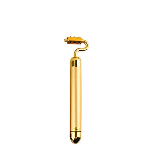 LHFJ Facial Roller 24k Beauty Bar Facial Roller Vibration Skincare Massager For Slimming,dark Circle&puffiness Removal Anti Wrinkle
