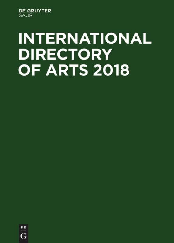 International Directory of Arts 2018