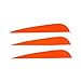 Letszhu Arrows Vanes 4 Inch Plastic Feather Fletching for DIY Archery Arrows 50 Pack (Orange)