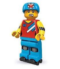 LEGO Minifigures Series 9 Roller Derby Girl (opened packet)