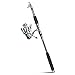 ROSE KULI Fishing Rod and Reel Combos - Portable Collapsible Pole with Spinning Reel Kits for Travel Saltwater Freshwater Fishing