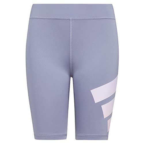 adidas Girls' AEROREADY® Graphic Bike Short, Silver Violet, 6