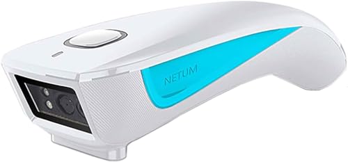 Photo 1 of NETUM Upgraded Mini Wireless QR Barcode Scanner, 3 in 1 Bluetooth Portable Pocket Small 1D 2D Bar Code Reader, Automatic Fast, Precise scanning for POS, C850 White