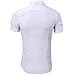 Bamboo Fiber Mens Short Sleeve Dress Shirts Slim Fit Solid Casual Button Down Shirts for Men