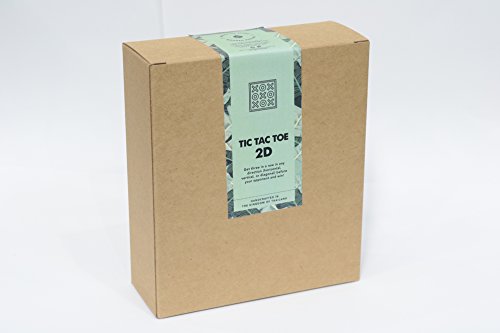 Wooden Tic Tac Toe XOXO: Handmade & Organic Traditional Wood Game for Adults from SiamMandalay with Free SM Gift Box(Pictured)