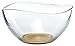 Red Co. 10.5 oz Mini Clear Glass Colored Glass Wavy Serving Prep Bowl Set of 6 for Dessert, Ice Cream