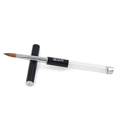 BQAN 1Pc Acrylic Nail Art Brush Kolinsky Sable Hair Nail Tools 8#