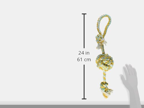 Flossy Chews Color Monkey Fist Tug, Large, 26-Inch