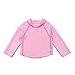 Green Sprouts Baby Girls, Infant and Toddler Long Sleeve Rashguard | All-Day UPF 50+ Sun Protection—Wet or Dry, Light Pink, 12 Months