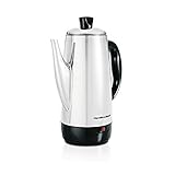 Hamilton Beach 12 Cup Electric Percolator Coffee Maker, Stainless Steel, Quick Brew (40616)