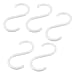 uxcell 5pcs Kitchen Pan Pot Garment Plastic S Shape Hook Hangers