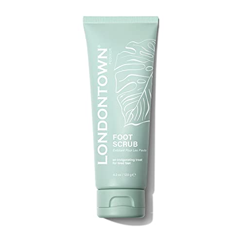 LONDONTOWN Pedikur Foot Scrub for Smoother Soles & Softer Heels, Vegan & Cruelty Free, 4.2 fl oz