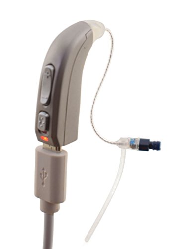 Zyon Rechargeable Hearing Amplifier RIC, Digital Wind Aid & Noise Reduction, for Adults, Latest Version (Left)
