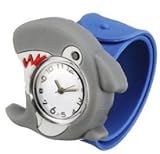 Lovely Kids Unisex Xmas Children Boys Girls Silicone 3D Cartoon Animal Strap Clap Band Quartz Wrist Watch Gift (Blue) by Completestore