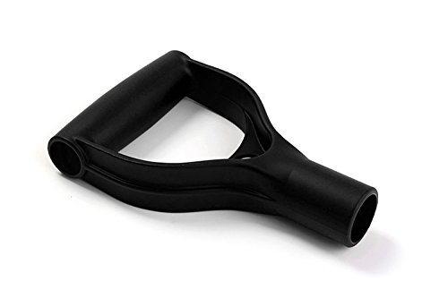 Gardening 50058 Plastic D Handle Replacement for Shovel or Scoops Compatible with 28mm Shafts (Black)