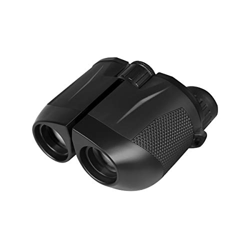 Hong-in High Powered 10x25 Binoculars, Compact Folding Binoculars,Weak Light Night Vision Clear Bird Watching, Waterproof Kids Telescopes for Outdoor Hiking, Travelling, Sightseeing, Hunting, Concerts