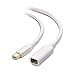 Cable Matters Mini DisplayPort Extension Cable (Mini DP Extension Cable) in White - 6ft, Video Only, Not Compatible with Apple Thunderbolt Display or Other Thunderbolt 2 Devices