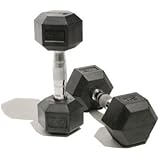 Body Maxx 78007 Rubber Dumbbell Set, 7.5Kg Pack of 2