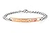 His & Hers Matching Set Titanium Stainless Steel His Crazy Her Weirdo Couple Bracelet in a Gift Box