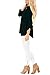 YOUHUA Women Cuffed Shirt Choker V Neck 3 4 Sleeve Casual Loose Chiffon Solid color Blouse Tops