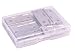 Shapenty 1.5 Inch 4 Mounting Holes Stainless Steel Hardware Folding Home Furniture Cabinet Door Butt Hinges, Silver Tone, 20PCS
