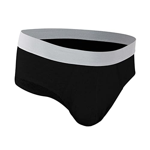 Men's Cotton Classics Low Rise Hip Briefs 5Pack (Black/Grey Heather