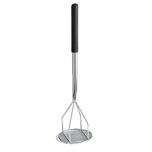 Tablecraft (7324) 24" Round Face Potato Masher with Black Handle