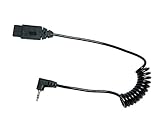 VXi 10058 QD 1095V 2.5mm Plug Lower Cord for Connecting VXi V-QD Headsets To Compatible Phones