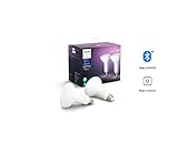 Philips Hue White and Color Ambiance 2-Pack BR30 LED Smart Bulb, Bluetooth & Zigbee compatible (Hue Hub Optional), Works with Alexa & Google Assistant - A Certified for Humans Device