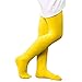 Zando Girls Stretchy Dance Tights Comfort Cotton Colorful Leggings Pants Elastic Ballet Footed Tight for Girl Yellow Small