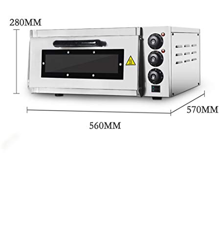 Pizzaoven, 20L Elektrische Pizza Oven Cake Brood Roasted Chicken Pizza Cooker Commercieel Gebruik Keuken Bakovens Met… - Afbeelding 6