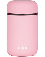 MIRA Lunch, Food Jar - Vacuum Insulated Stainless Steel Lunch Thermos - 13.5 oz - Rose Pink