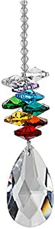 Meihuasheng Chandelier Crystals Ball Pendant Accessories Prism Rainbow Chakra Hanging Suncatcher Window Sun Catcher for Gift Style 2
