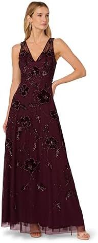 adrianna papell women's beaded mesh illusion dress Amazon.com: Adrianna Papell Studio Women's Beaded Illusion Neck Dress, Black/Gold, 4 : Clothing, Shoes & Jewelry