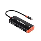 [Switch 2対応・120Hz極致映像]ARグラス 変換アダプター Type-C 4K60Hz/2K120Hz出力 PD100W急速充電 データ転送(10Gbps) ドック不要 Steam Deck OLED/ROG Ally X/Legion Go/iPhone 17/16/15 Pro/iPad/ノートPC対応 XREAL Air 2/One/VITURE Pro/Rokid Max完全互換 外付けSSD起動可能 ゲーミング仕様 ブラック×オレンジ