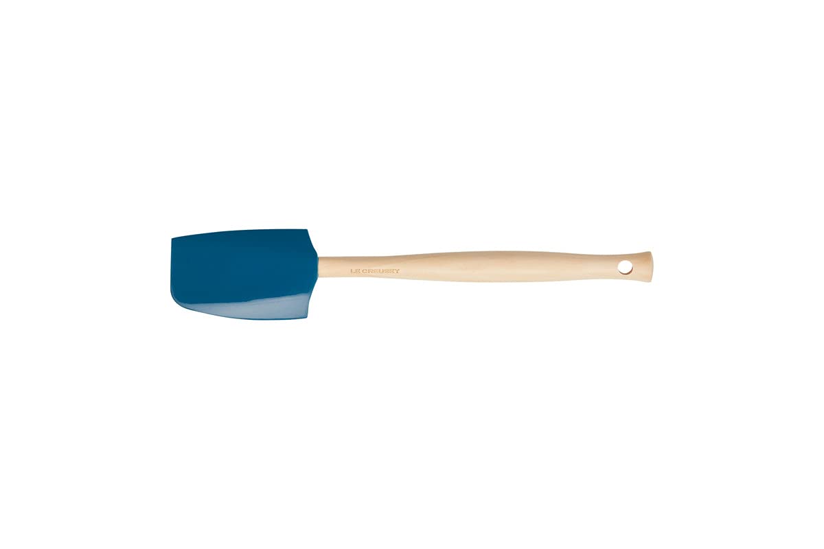 Le Creuset Craft Spatula, Medium, Silicone, Deep Teal, 42004296420000