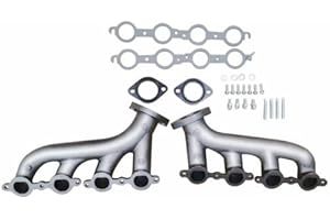 AW ALLOYWORKS ALLOYWORKS LS Swap Cast Iron Exhaust Manifold Header for Chevy LS1 LS2,LS3 4.8L 5.3L 6.0L