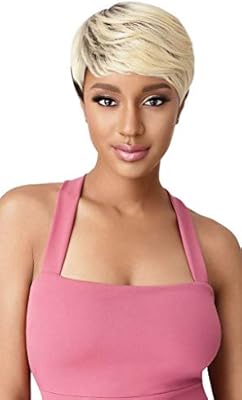 Amazon Com Beisd White And Black 2 Tones Short Pixie Cuts