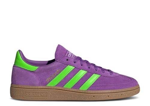 adidas Originals Women's Handball Spezial Volleyball Sneakers, Active Purple/Solar Green/Gum, 8