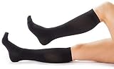 Compression Socks for Men & Women Knee-high compression stockings relieve calf, leg & foot pain - Graduated to boost circulation & reduce edema swelling, FDA Registered, Nurse & Runner Recommended - L
