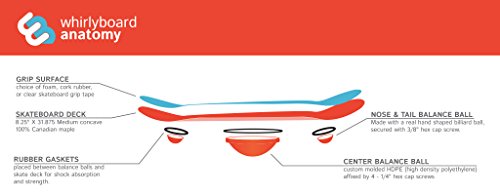 image for Whirly Board Spinning Balance Board and Agility Trainer with Cork Rubb