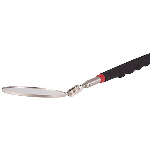 HARDK-Telescoping Inspection Mirror Circular Retractable Handle Flexible Inspection Mirror 360 Rotation - Thumbnail 2