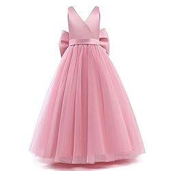 Nileafes Flower Girls Maxi Dress Bridesmaid Wedding