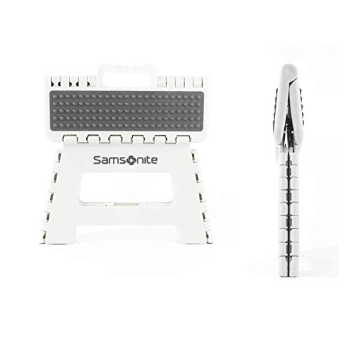 ULTRA-SLIM STEP STOOL - HEAVY DUTY: Folds 2" Wide in White; by Vanderbilt Home