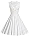 MUXXN Women's 50s 60s Vintage Sexy V-neck Swing Dress