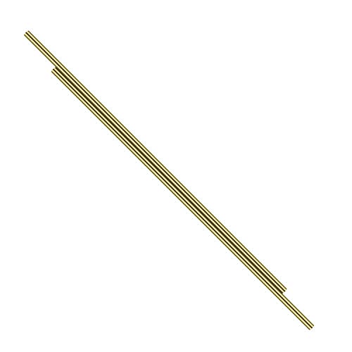 1/4 Inch Brass Round Rod, Favordrory 2PCS Brass Round Rods Lathe Bar Stock, 1/4 Inch in Diameter 14 Inch in Length - Thumbnail 3